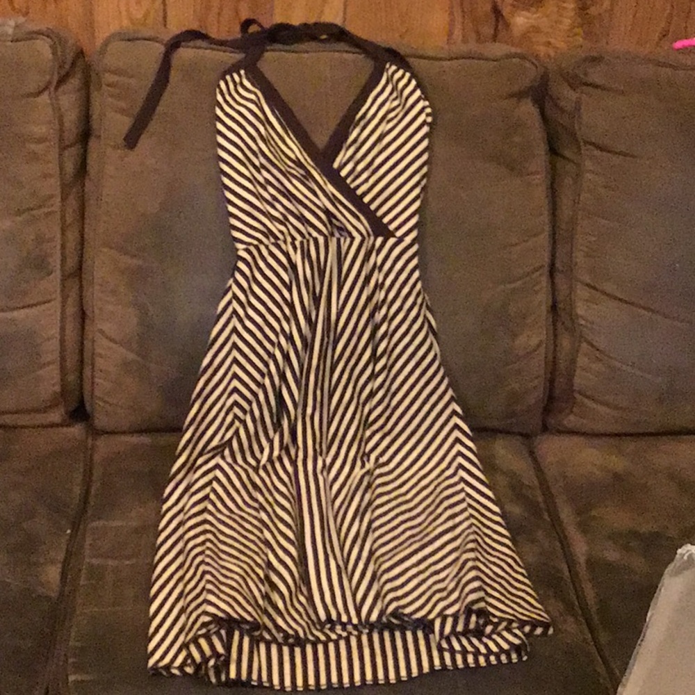 Halter stripe dress